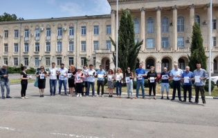 ოპერატორის გარდაცვალების გამო გორში აქცია გაიმართა